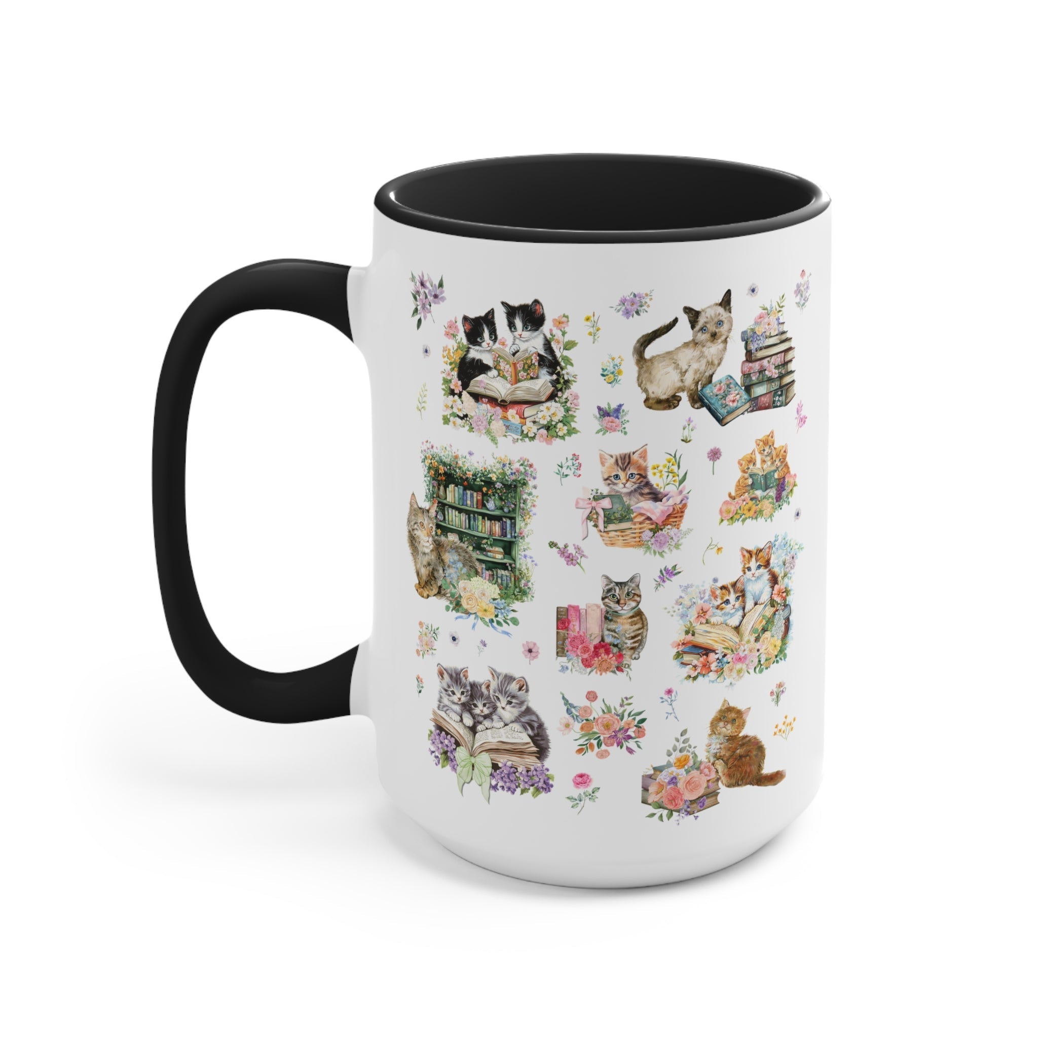 Bookish Cat Coffee Mug