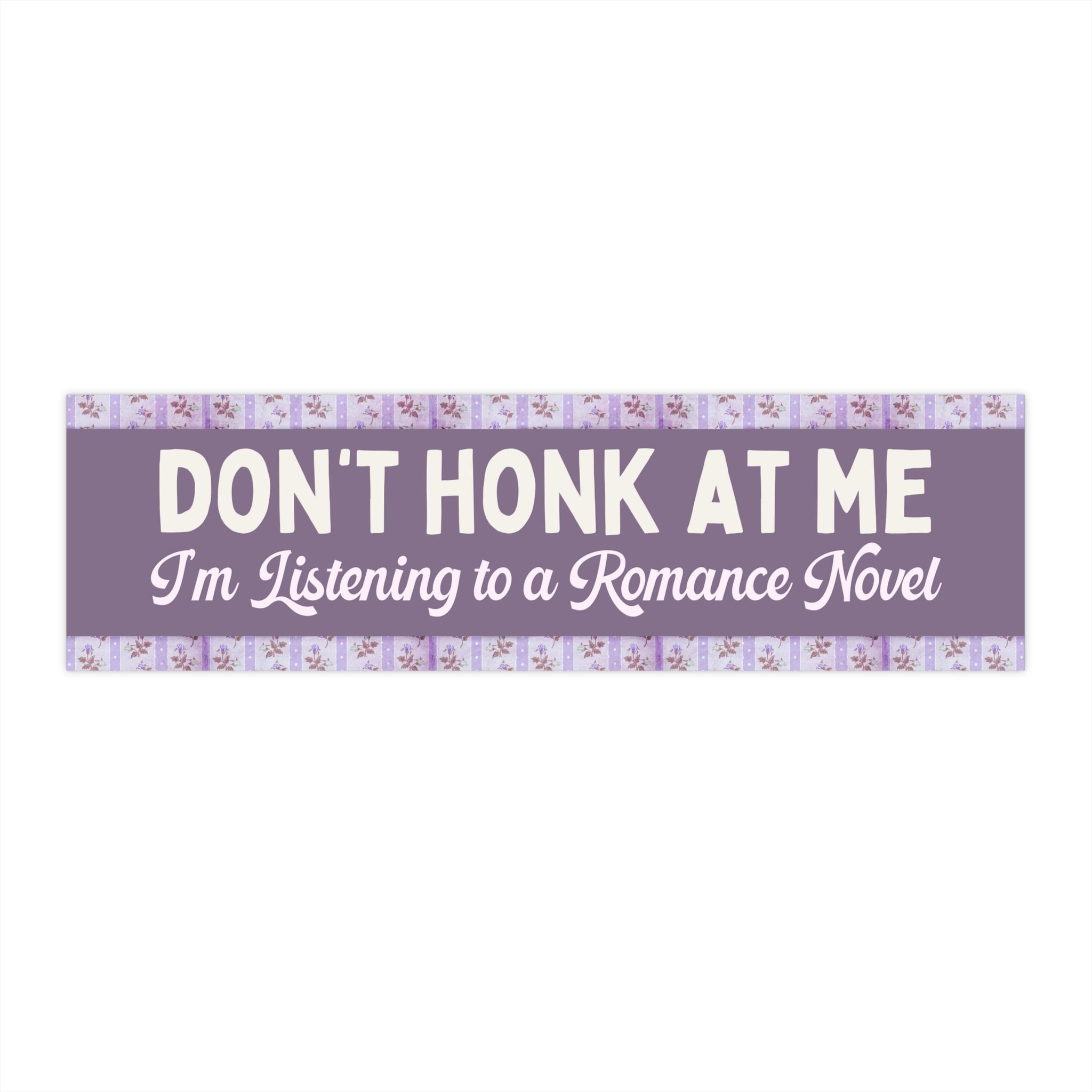 Floral Bookish Bumper Sticker