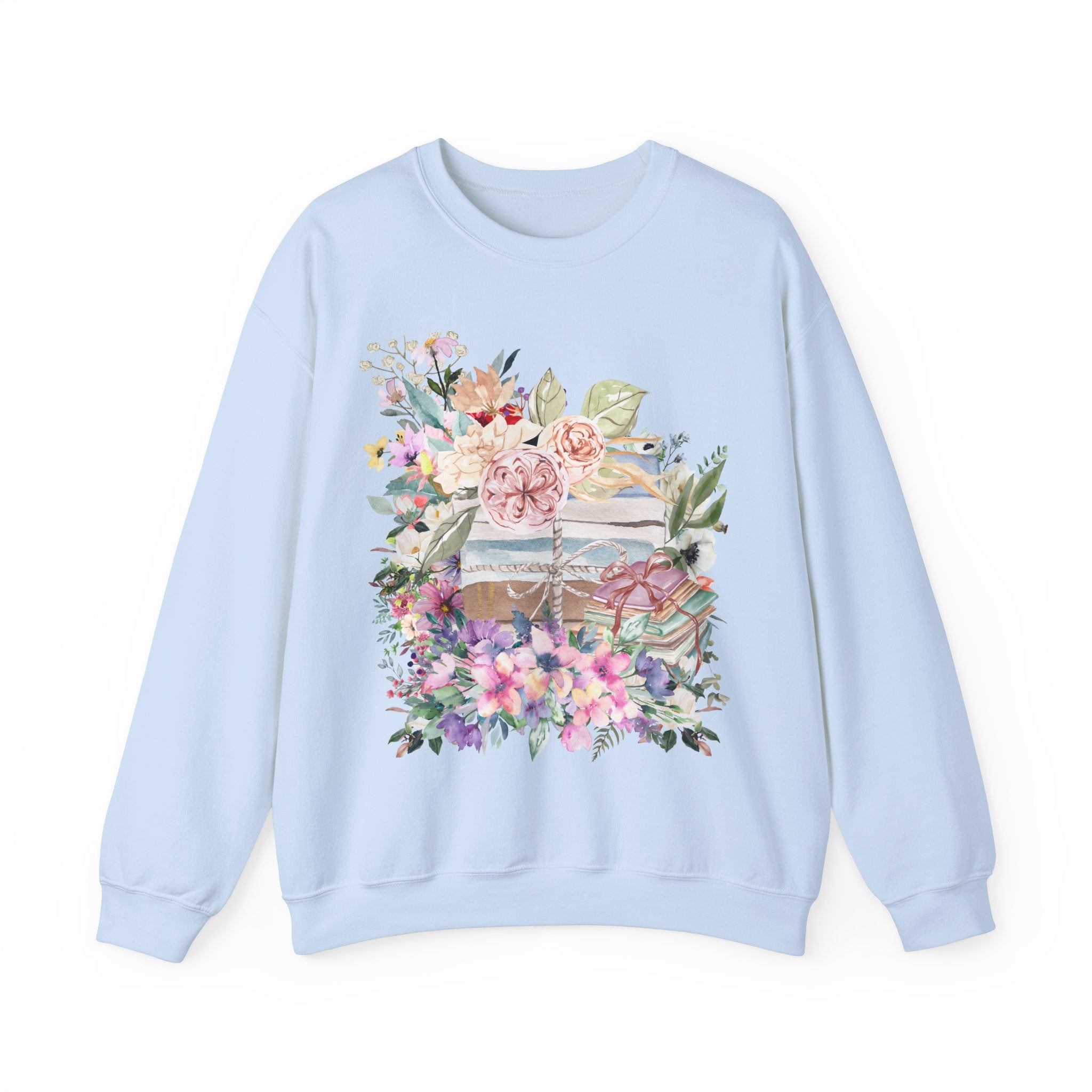 Floral Bookish Sweatshirt - Image #0